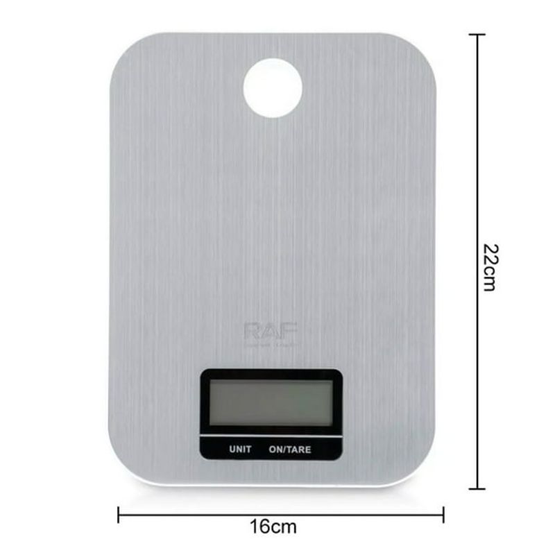GENERICO - Balanza Gramera Acero Inoxidable 5 Kg