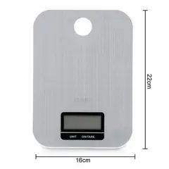 GENERICO - Balanza Gramera Acero Inoxidable 5 Kg