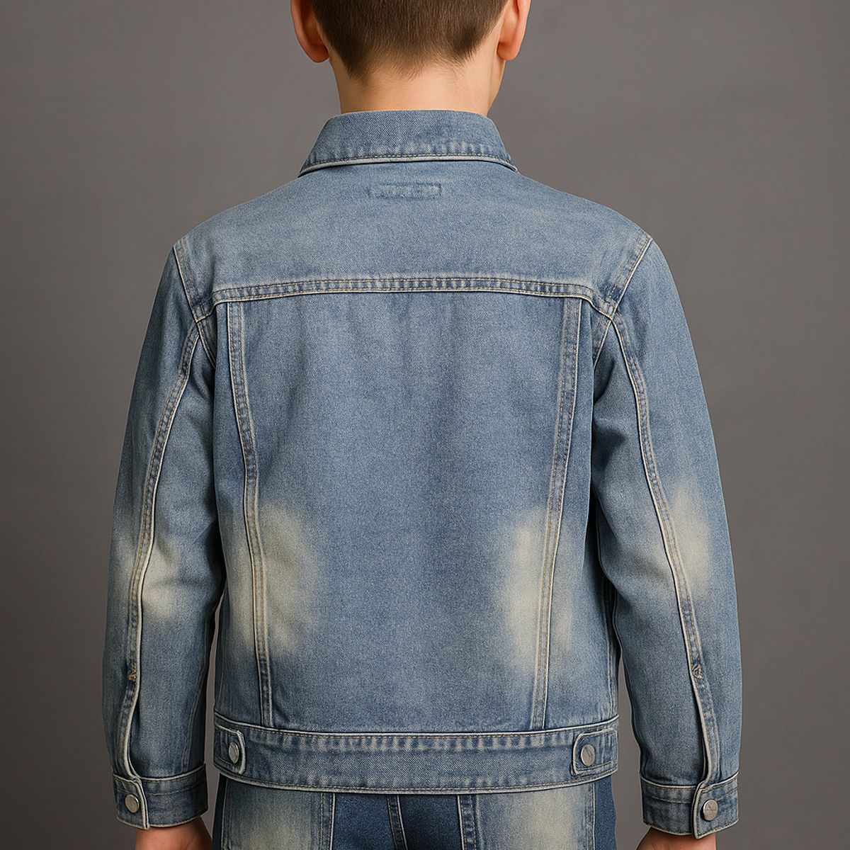KIBOU - Chaqueta mezclilla niño look urbano y funcional