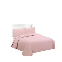 GENERICO - Cubrecama Verano 2 Plazas Quilt De Diseños Bordados