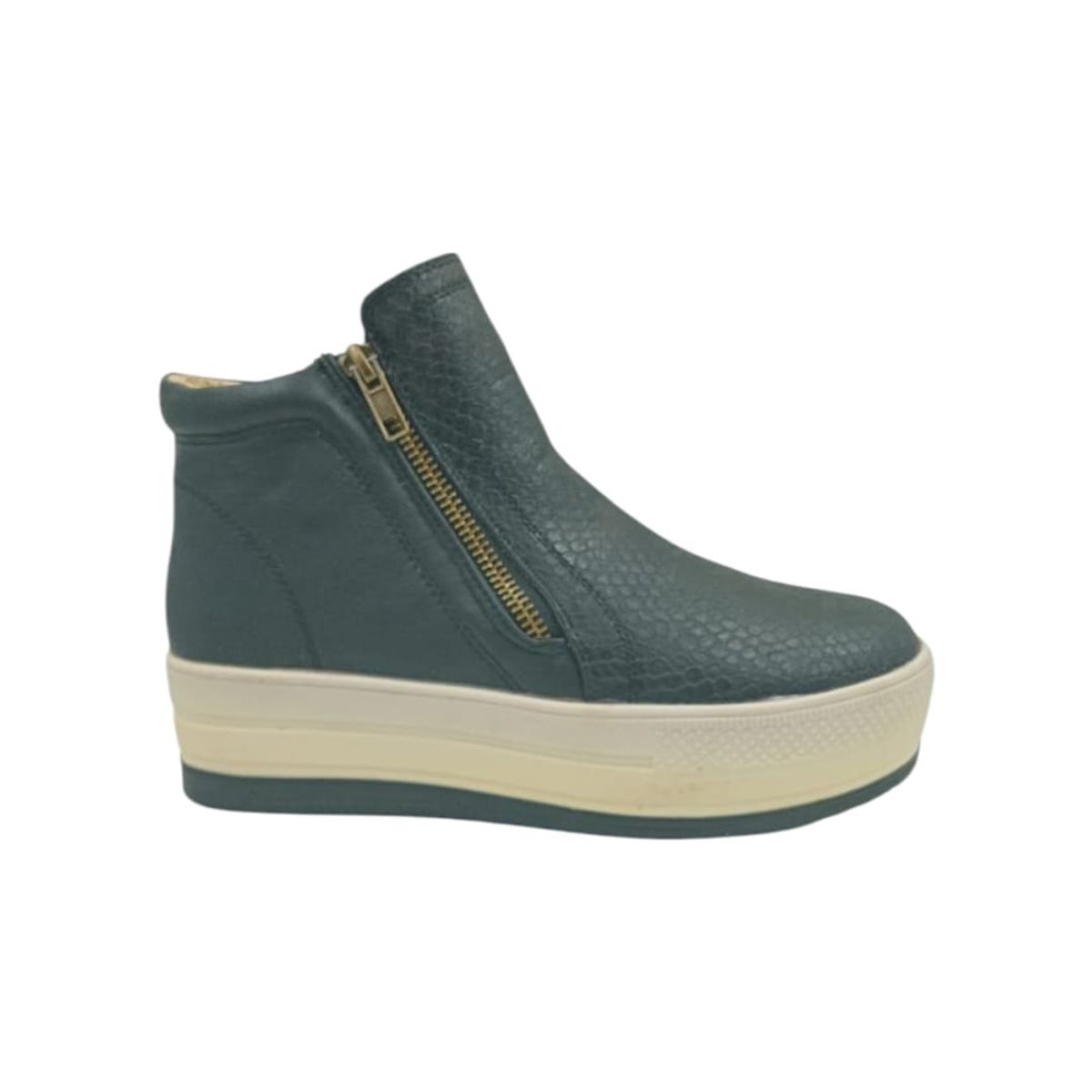 HERIEL - Zapatilla Negra Plataforma Mujer