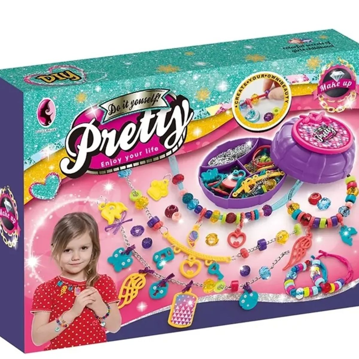 JUGUETERIA - Juguete Set Para Fabricar Pulseras Bisuteria Para Niños