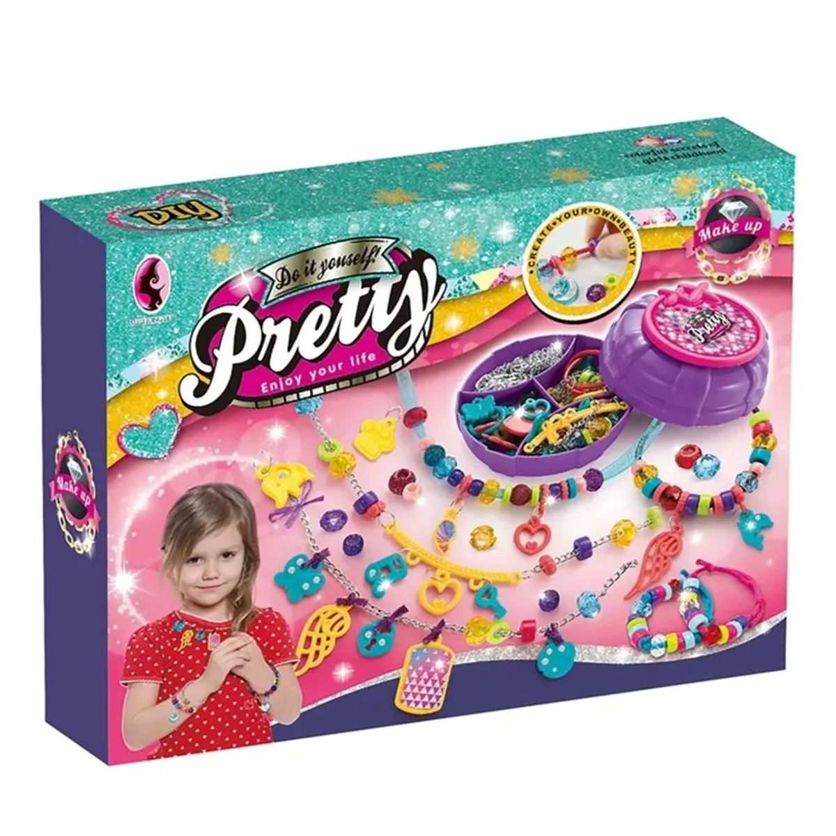 JUGUETERIA - Juguete Set Para Fabricar Pulseras Bisuteria Para Niños