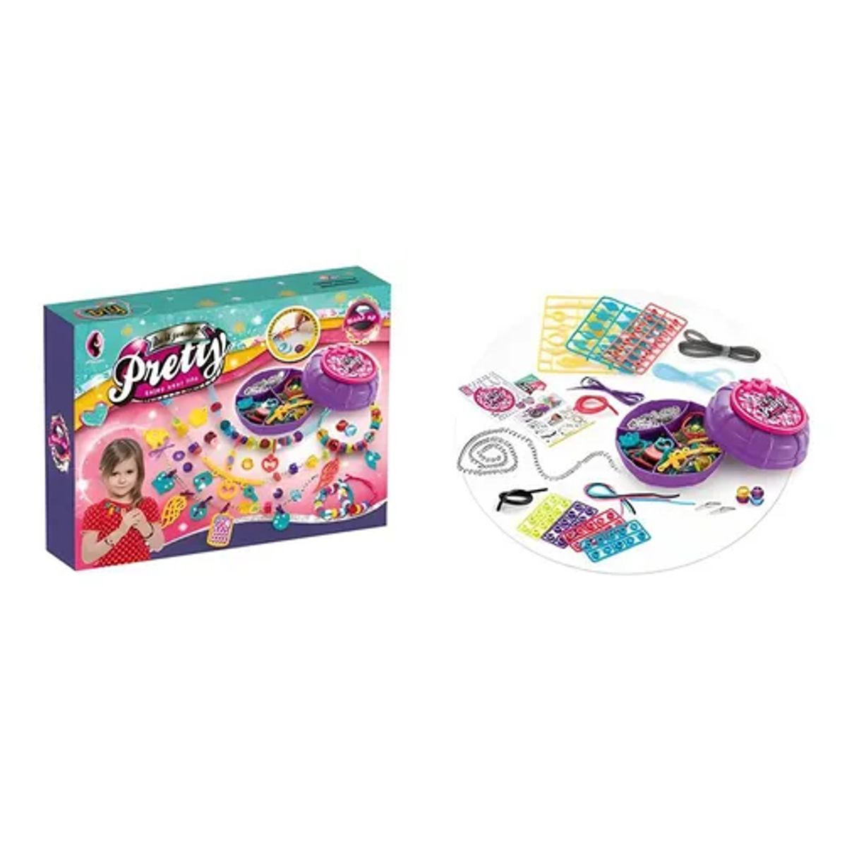 JUGUETERIA - Juguete Set Para Fabricar Pulseras Bisuteria Para Niños