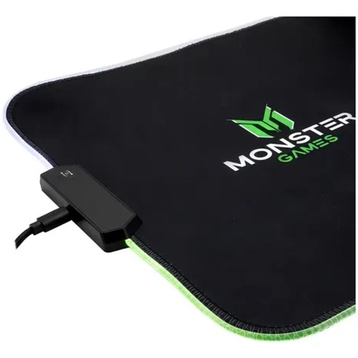 MONSTER GAMES - Pad Mouse Gamer RGB Monster Xtreme XL (Negro, 80 × 30 cm)