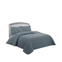 GENERICO - Cubrecama Verano 2 Plazas Quilt De Diseños Bordados
