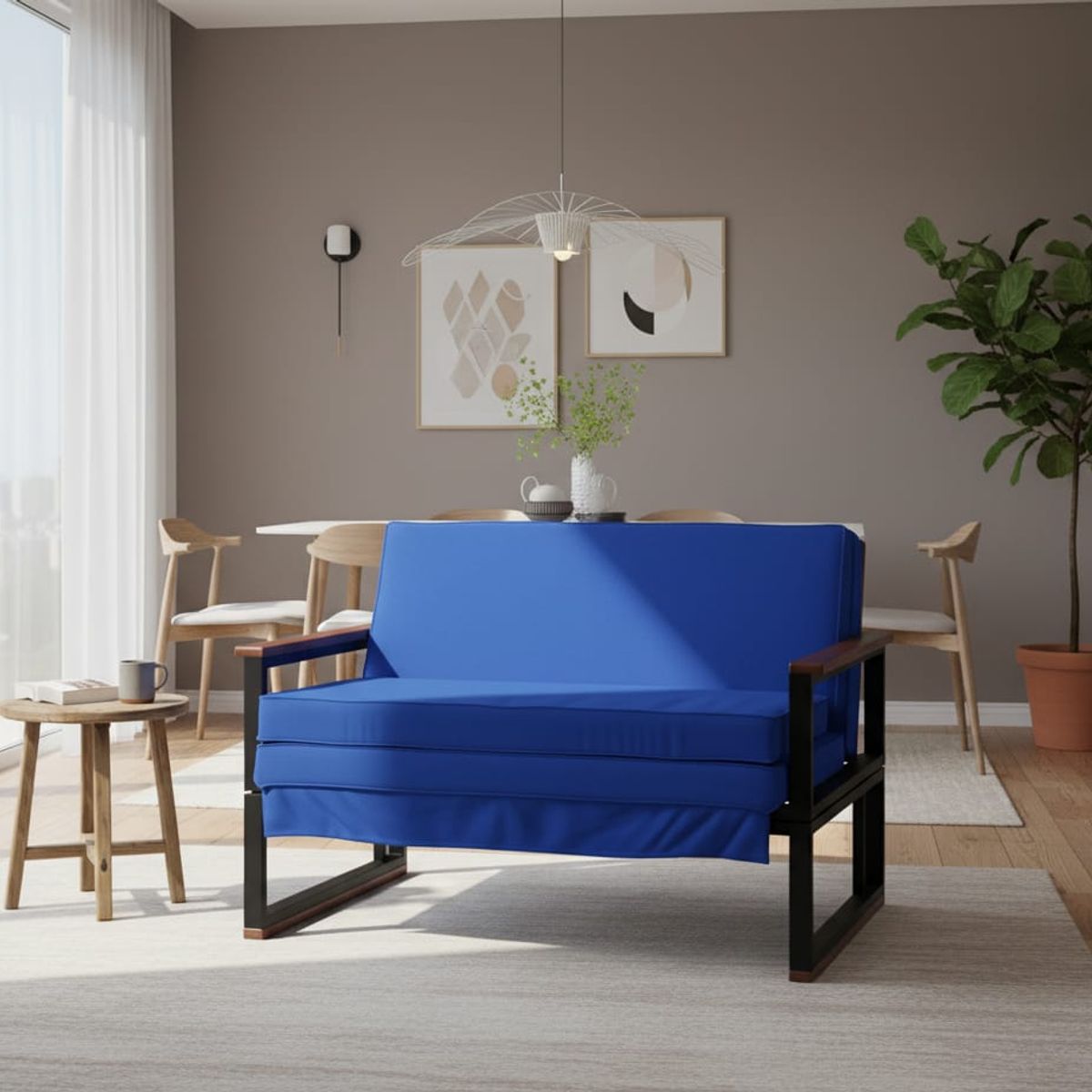 RECUTEX - SOFA FUTON FOLK 1PZA AZUL