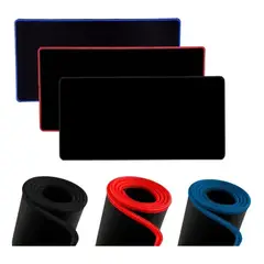 GENERICO - Mouse Pad Gamer Genérico Negro (80 × 30 cm, Microfibra + Caucho Antideslizante)