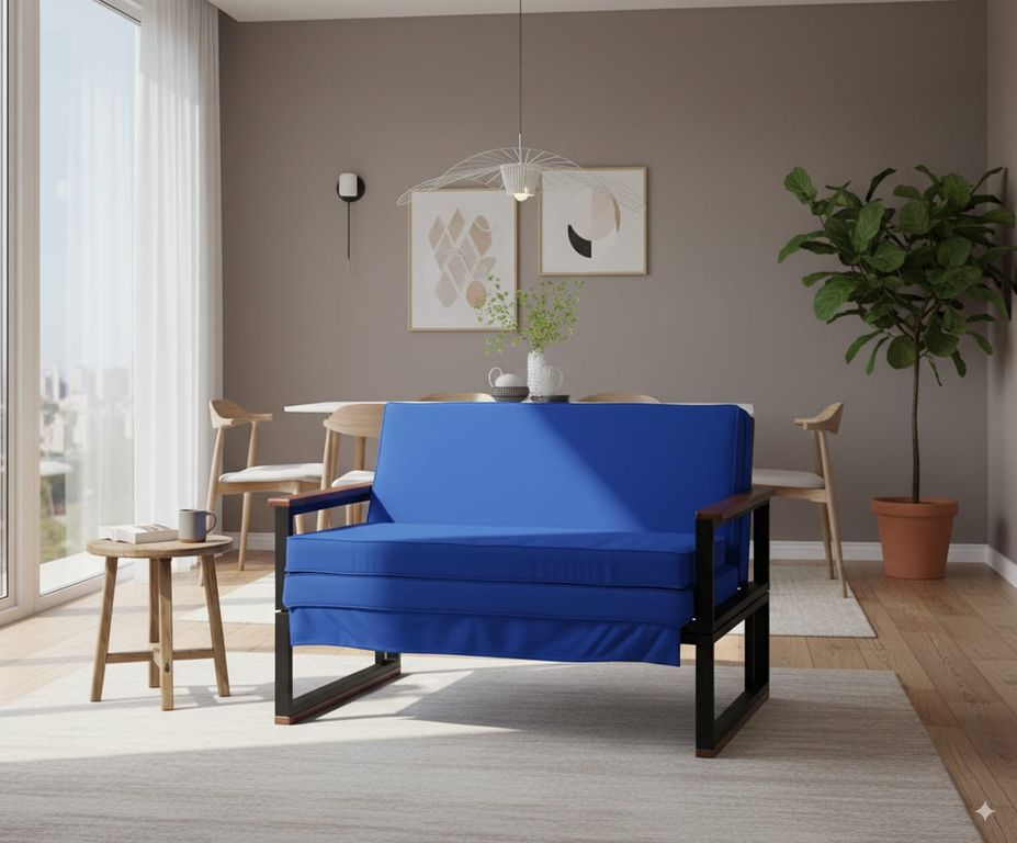 SOFA FUTON FOLK 15PZA AZUL