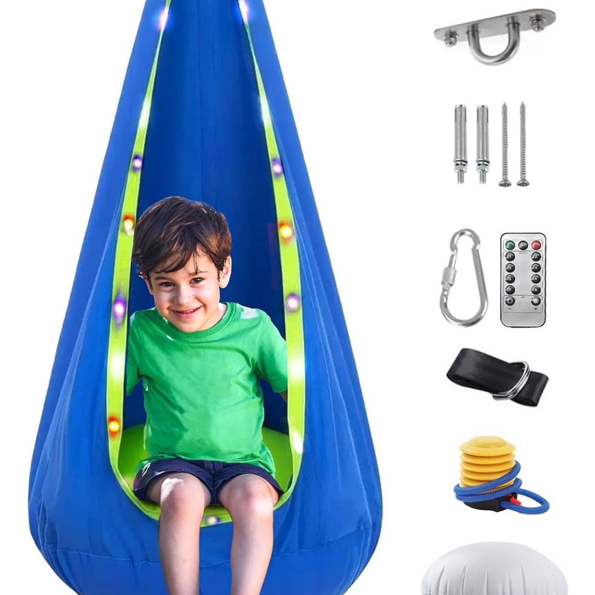 EVERSO - Columpio Sensorial Hamaca Niños Interior Y Exterio