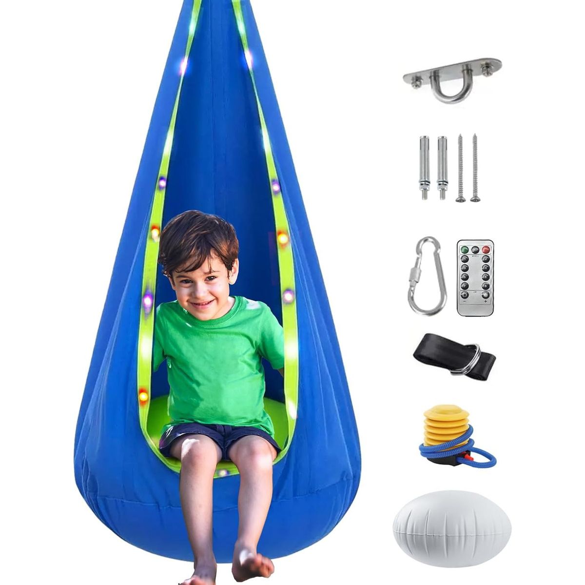 EVERSO - Columpio Sensorial Hamaca Niños Interior Y Exterio