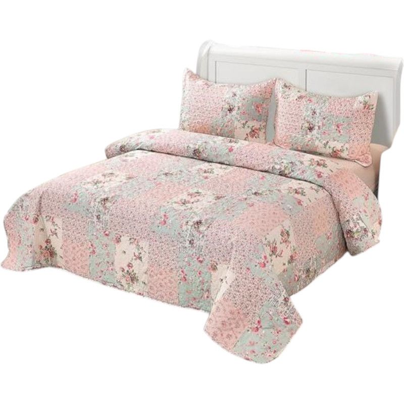 GENERICO - Cobertor De Verano King Quilt 250x270cm Cubrecama Delgado RS