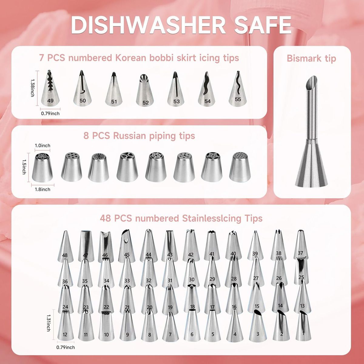 EVERSO - Kit De Decoración De Pasteles Set De Reposteria 137pzs