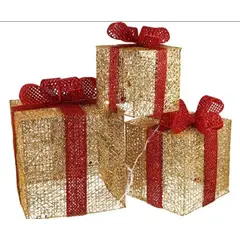 GENERICO - Cajas de Regalo Luz Led Navidad