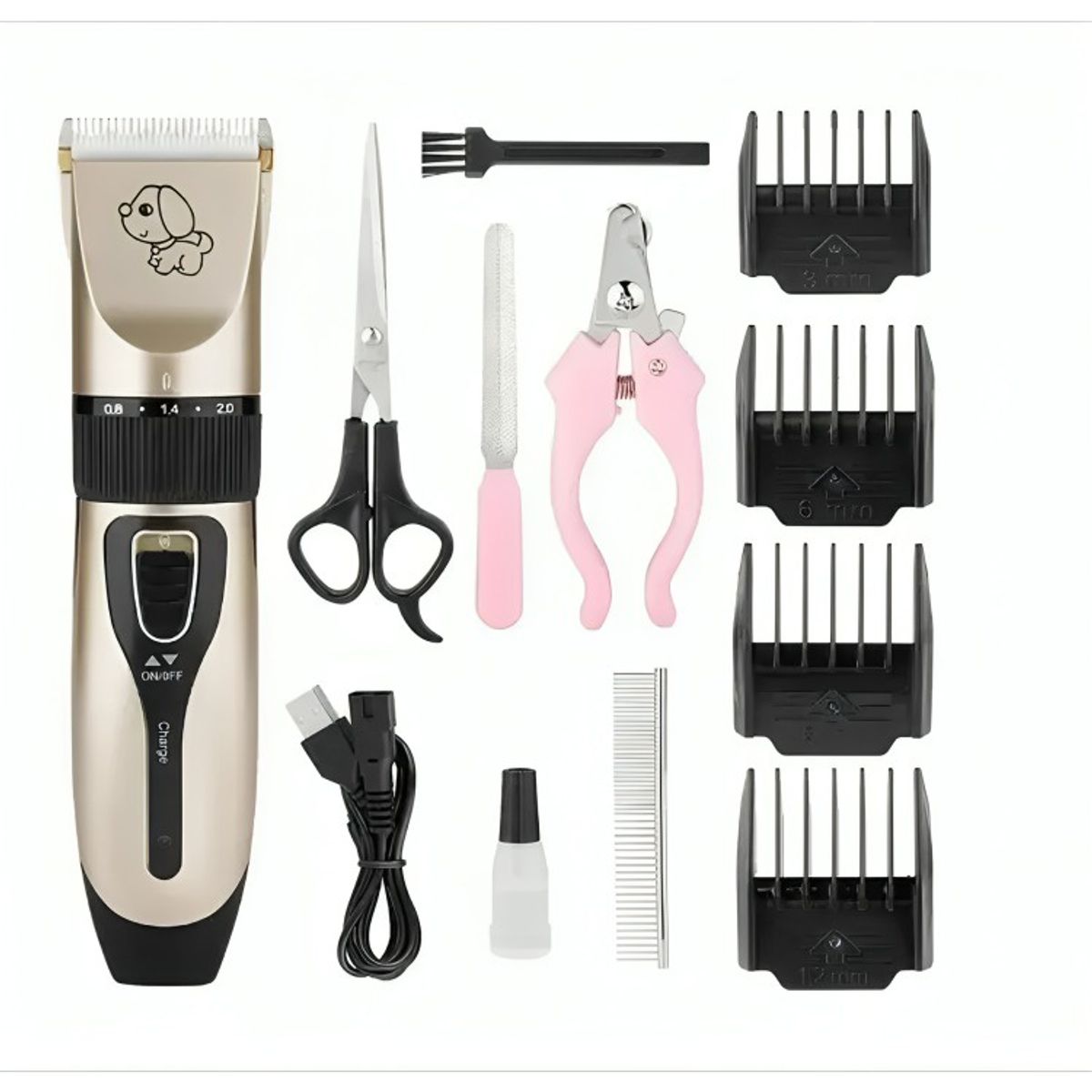 GENERICO - Maquina Corta Pelo Perros Cortadora Usb Accesorios Gatos