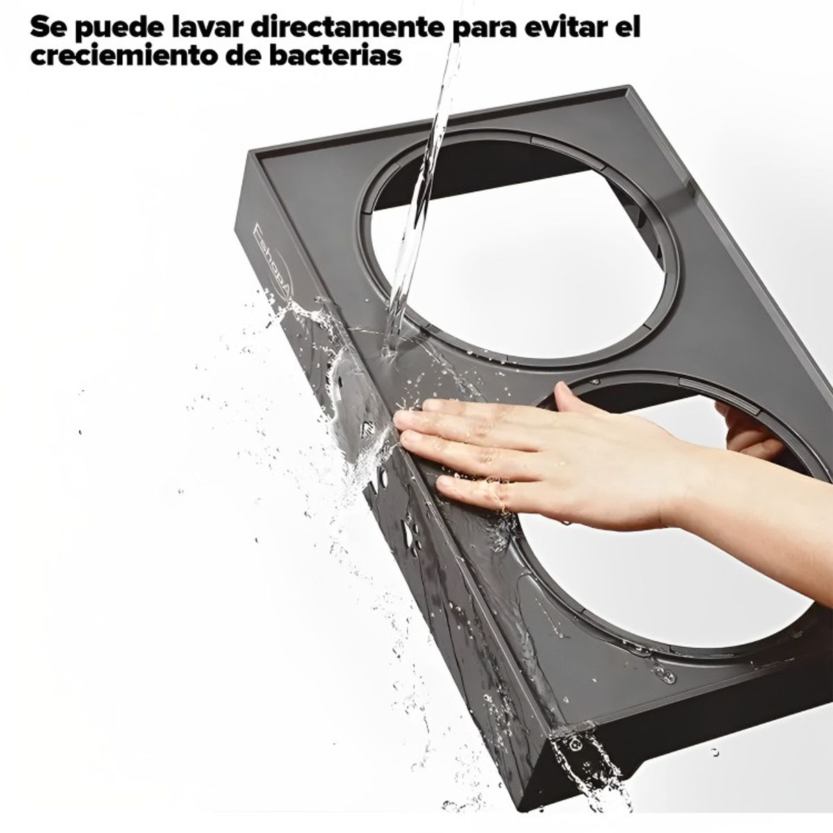GENERICO - Comedero-bebedero Para Perros Altura Ajustable - Plato Acero