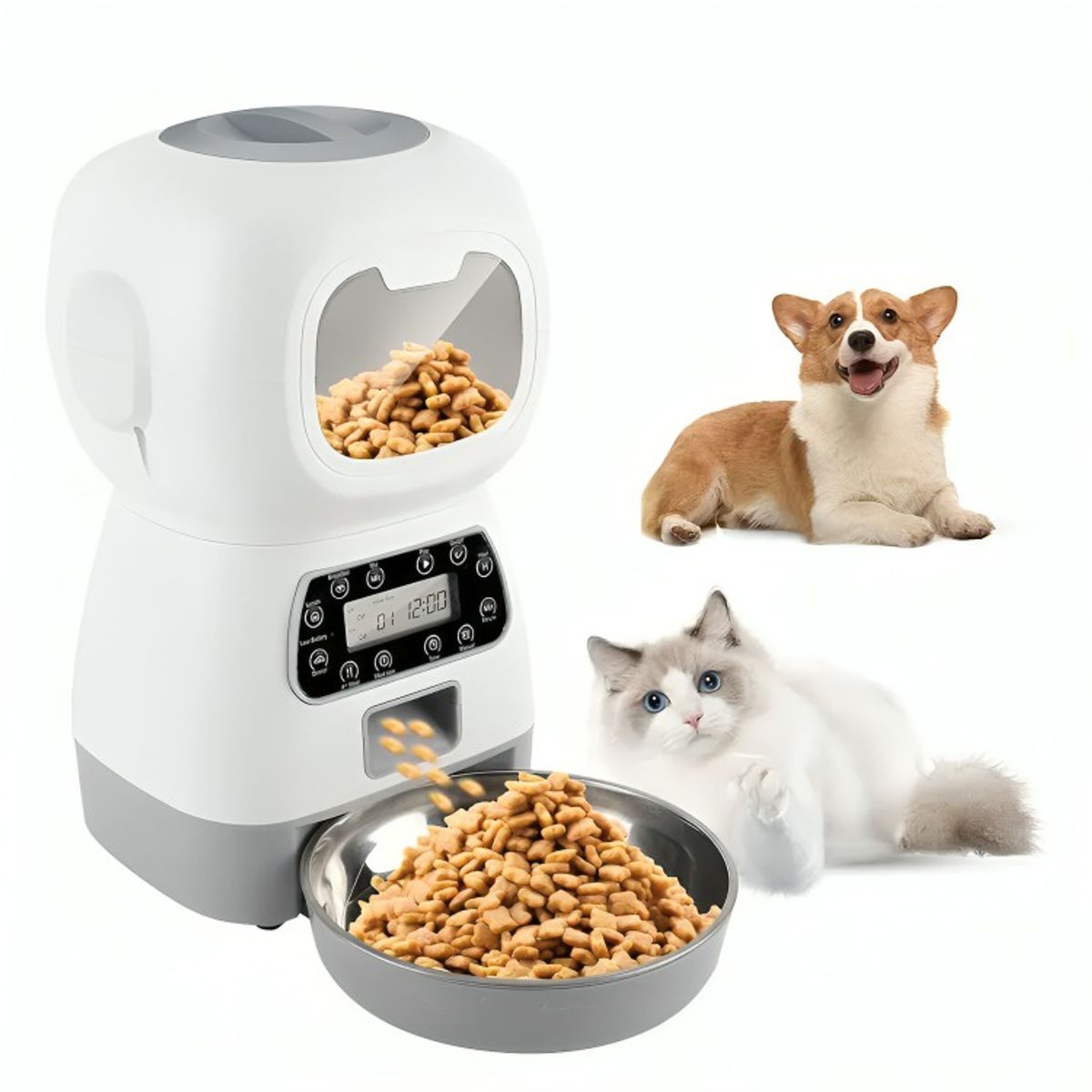 GENERICO - Dispensador Automático De Alimentos Para Mascotas