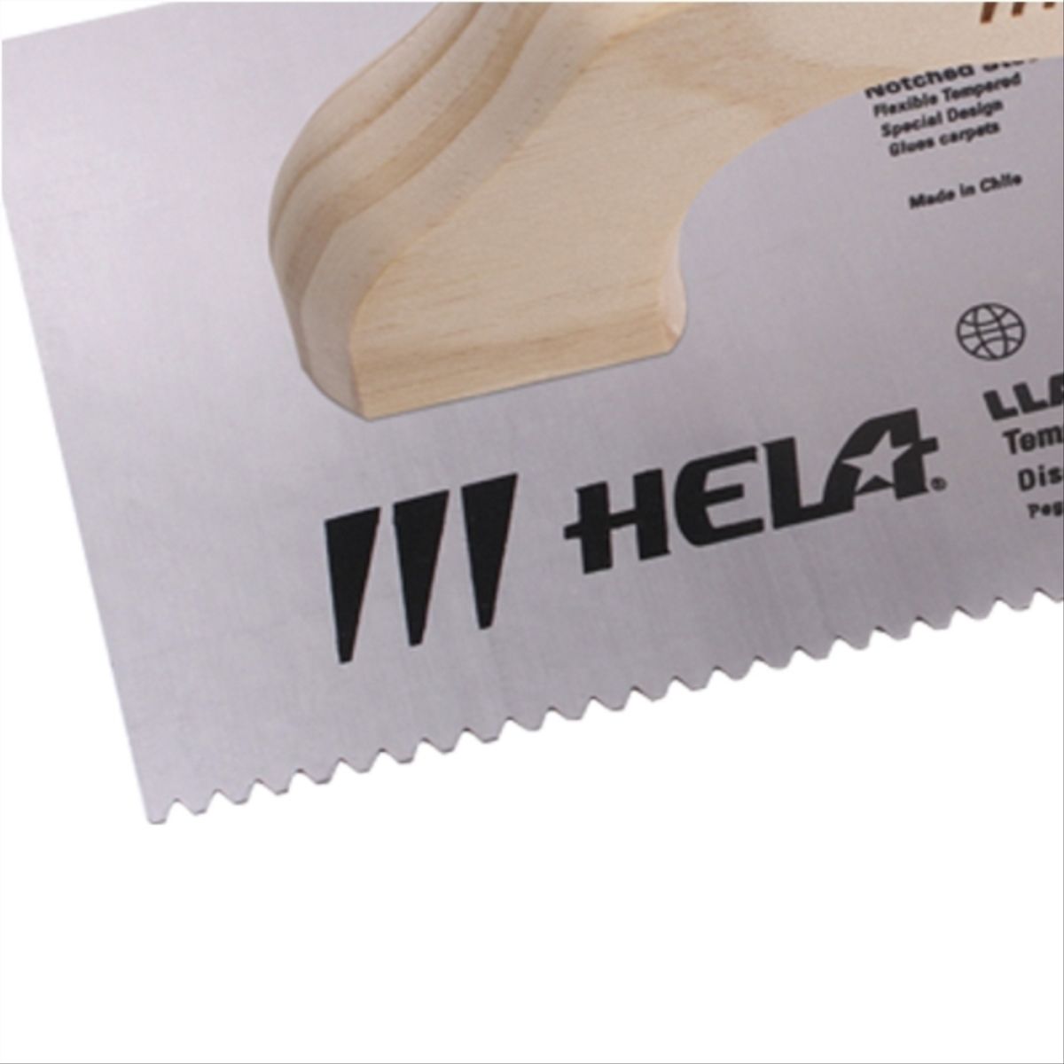 HELA - Llana acero 280x130 mm dentada 2 mm