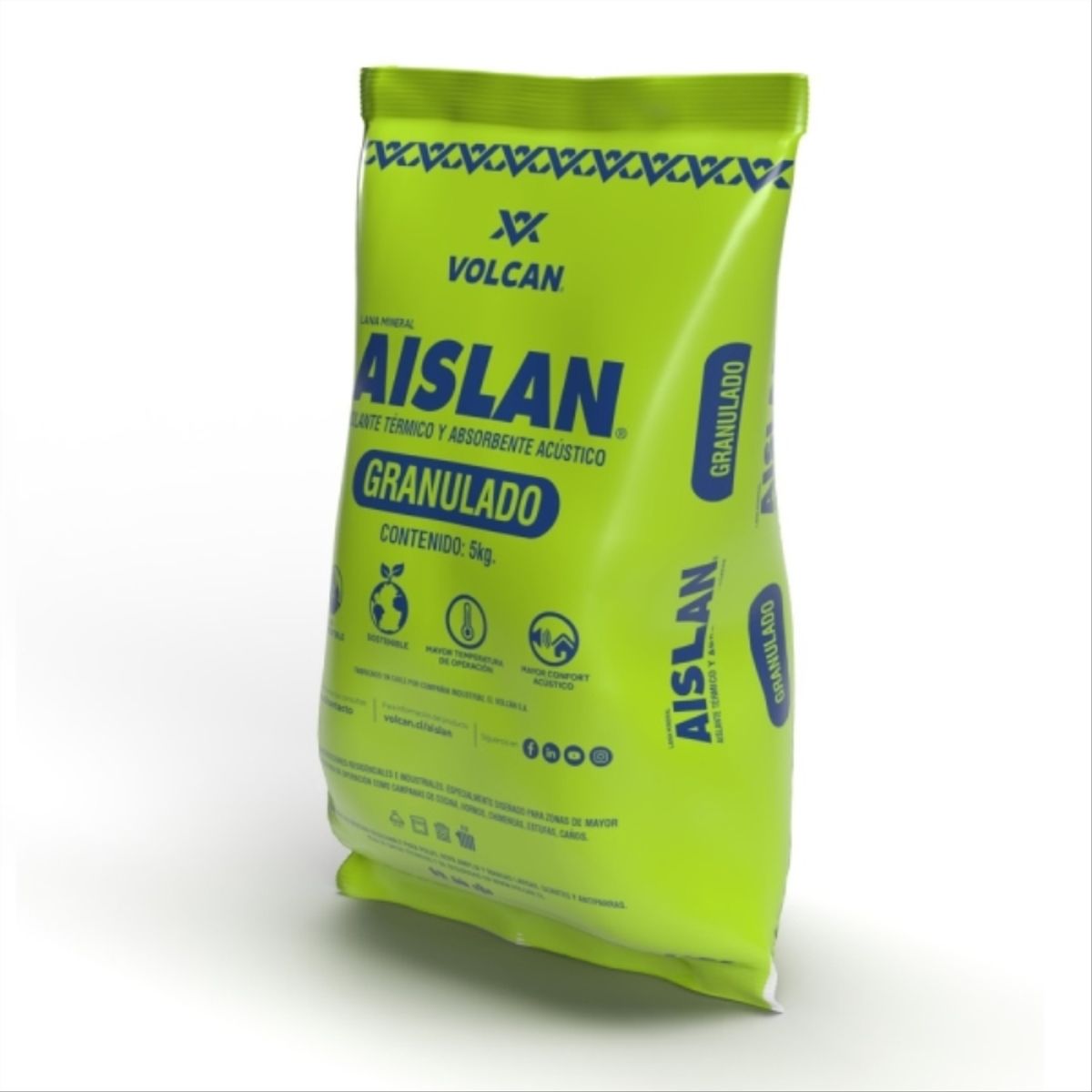 VOLCAN - Aislan Lana Granulada 5KG