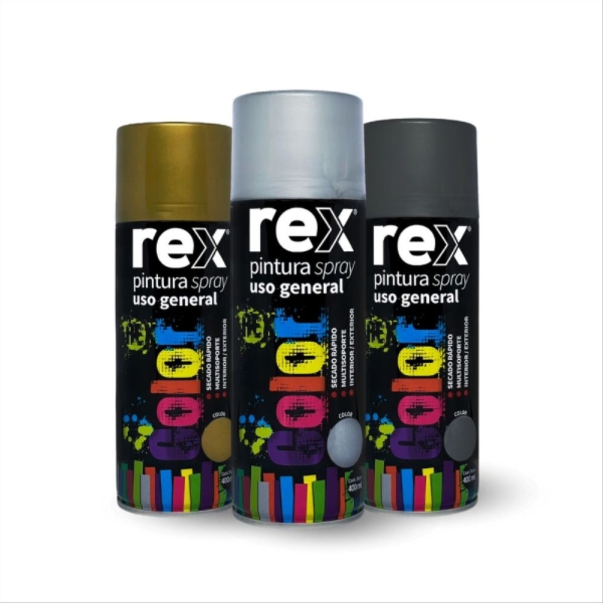 REX - Pintura Spray aluminio 400 ml