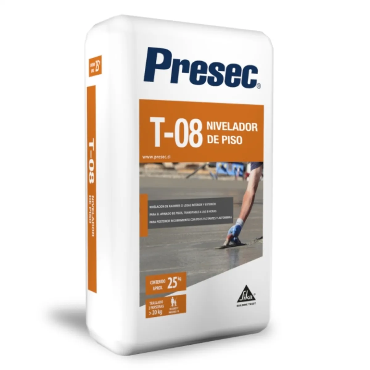 PRESEC - Nivelador de piso rigido (T-08) saco 25kg