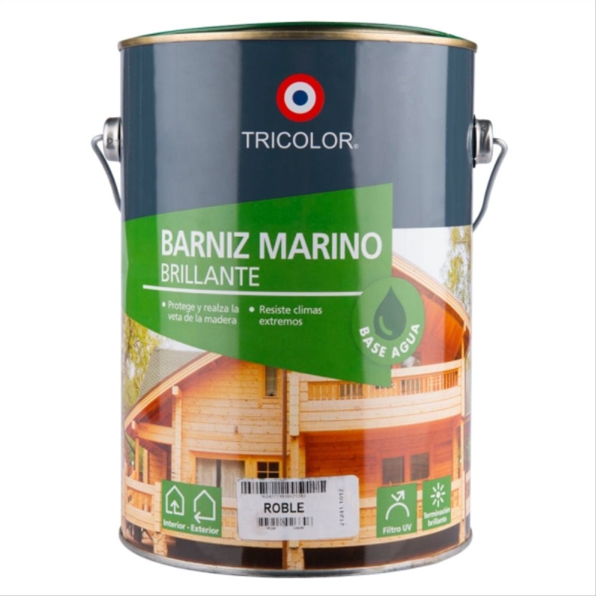 TRICOLOR - Barniz marino base agua roble 1 gal