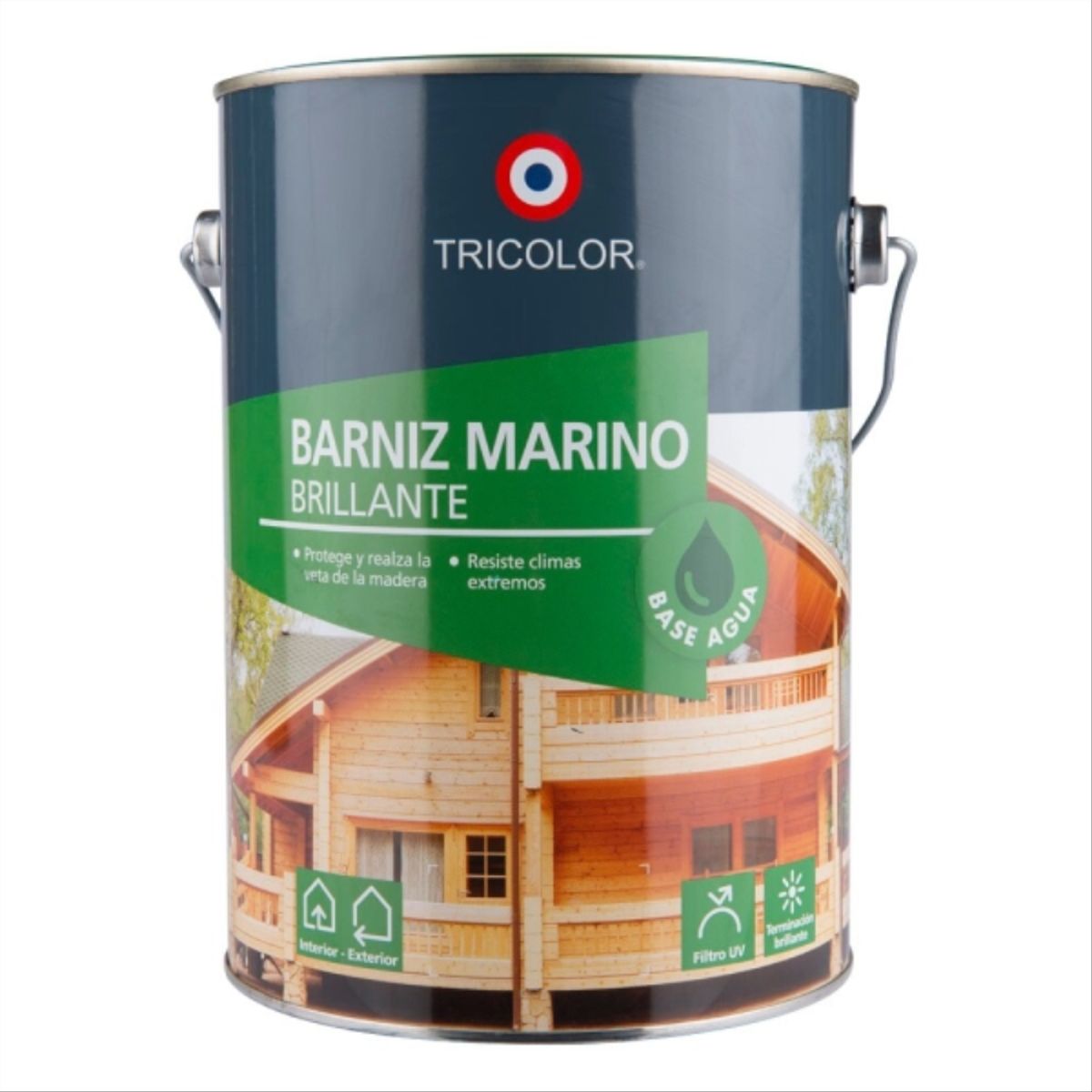 TRICOLOR - Barniz marino base agua natural 1 gal