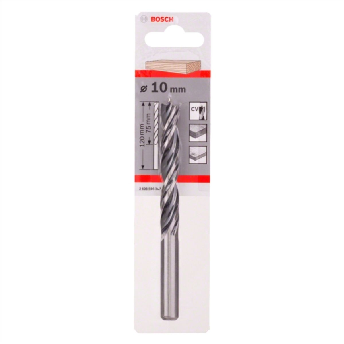 BOSCH - Broca madera cilindrica 10x75mm