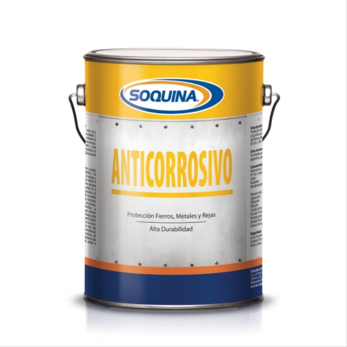 SOQUINA - Anticorrosivo rojo maestranza 1 gal
