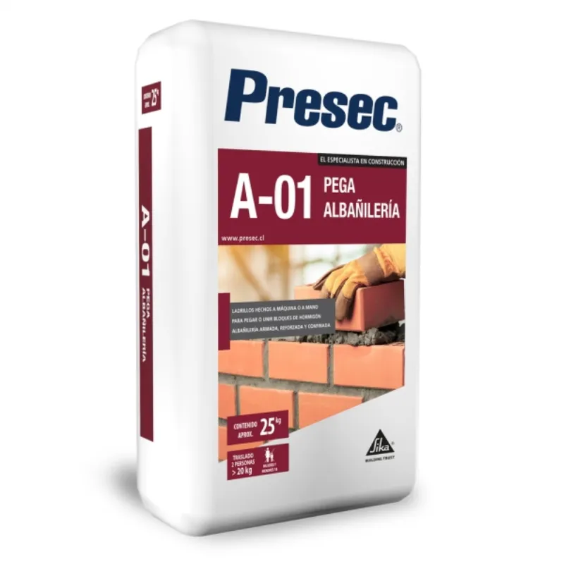 PRESEC - Mortero pega (A-01) saco 25kg