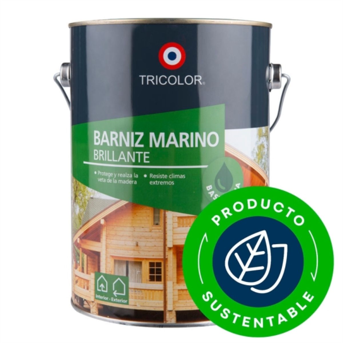 TRICOLOR - Barniz marino base agua alerce 1 gal