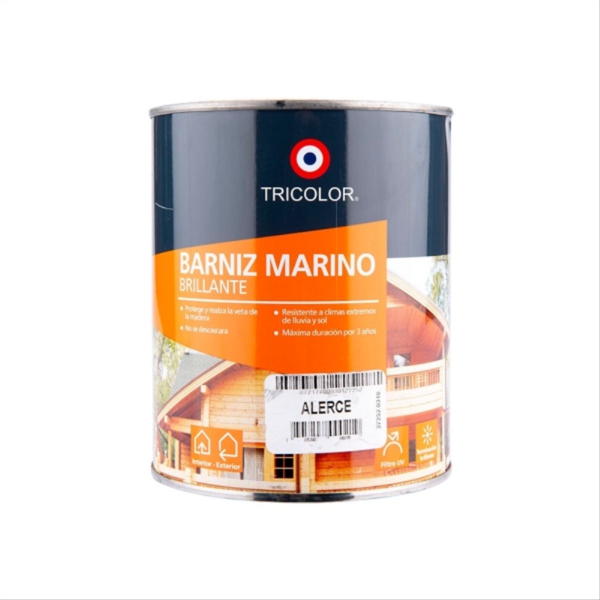 TRICOLOR - Barniz marino alerce 1/4 gal