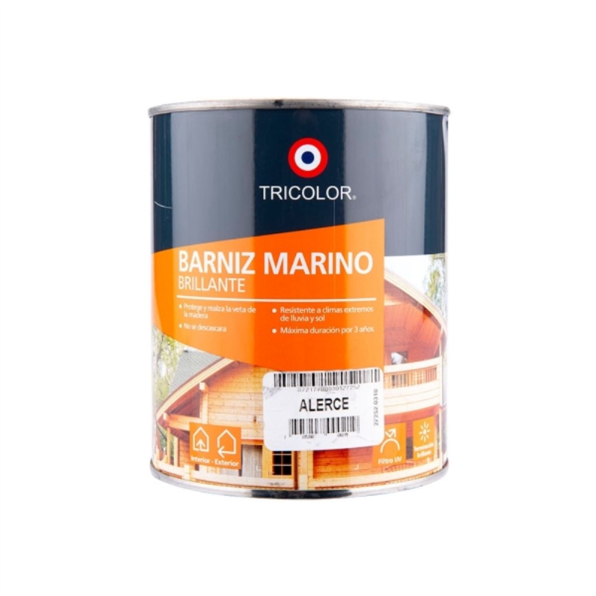 TRICOLOR - Barniz marino alerce 1/4 gal