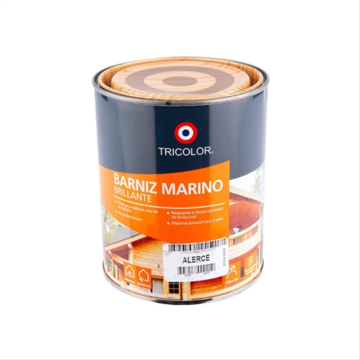 TRICOLOR - Barniz marino alerce 1/4 gal