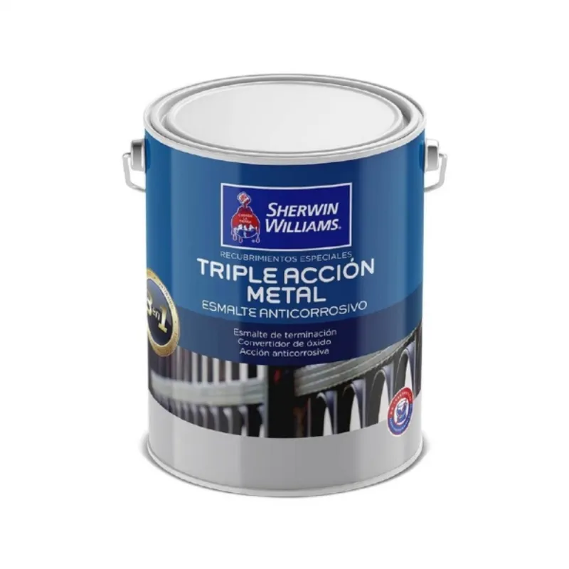 SHERWIN WILLIAMS - Esmalte anticorrosivo Triple acción negro 1 gal