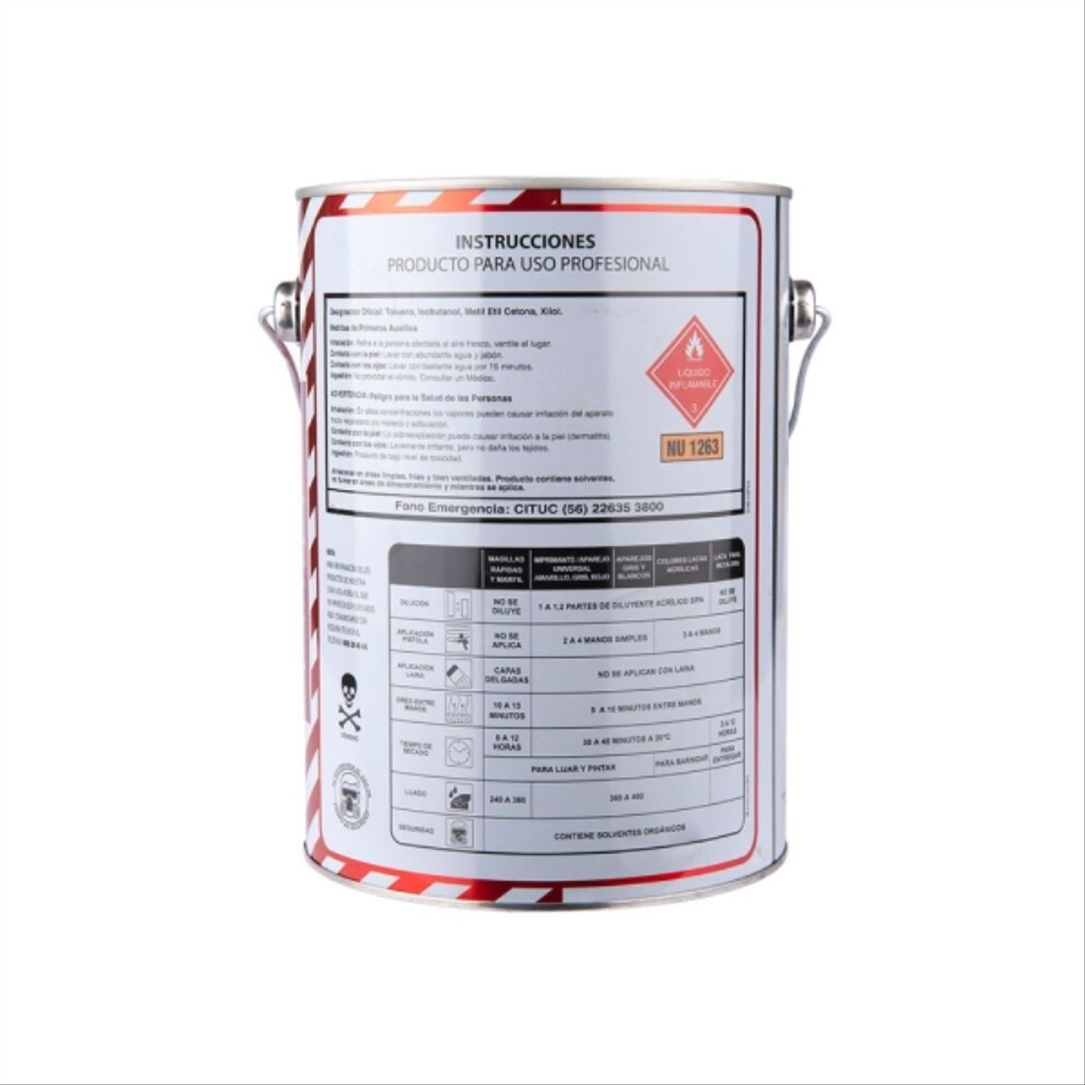 SIPA - Laca acrílica blanca 1 gal