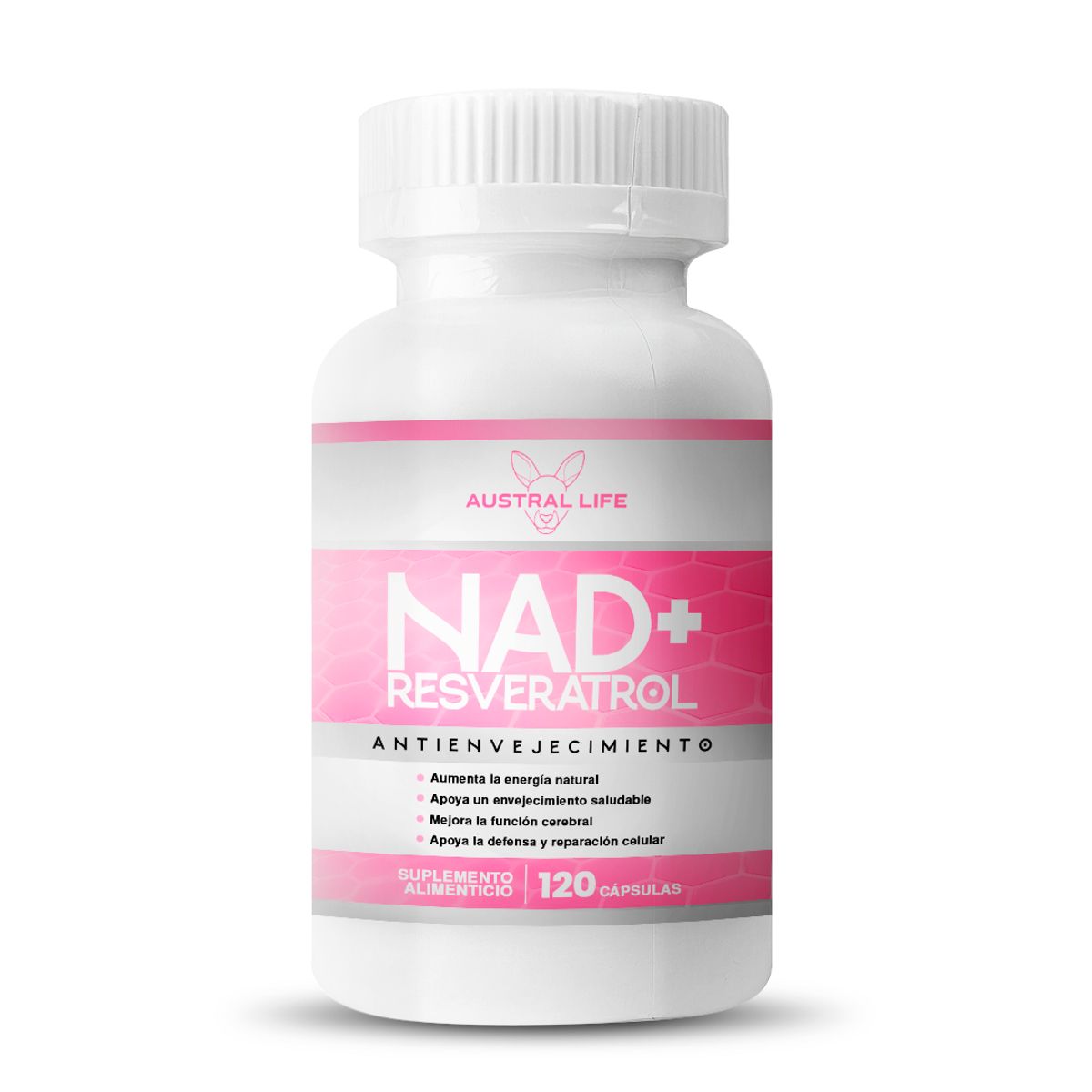 AUSTRAL LIFE - NAD+ Resveratrol 120 Cápsulas - Austral Life