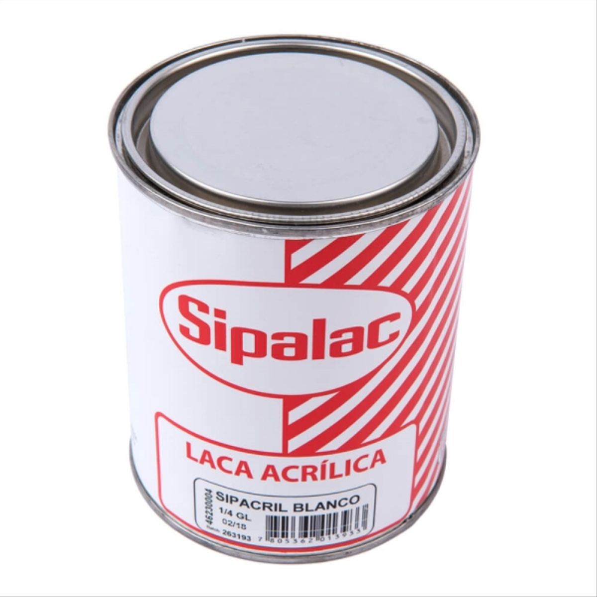SIPA - Laca acrílica blanca 1/4 gal