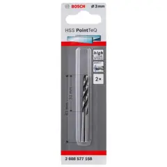 BOSCH - Broca acero rapido 3,0mm pack 2
