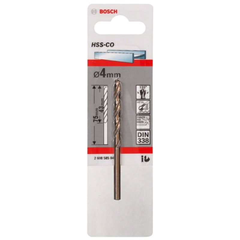 BOSCH - Broca metal cobalto 4,0mm
