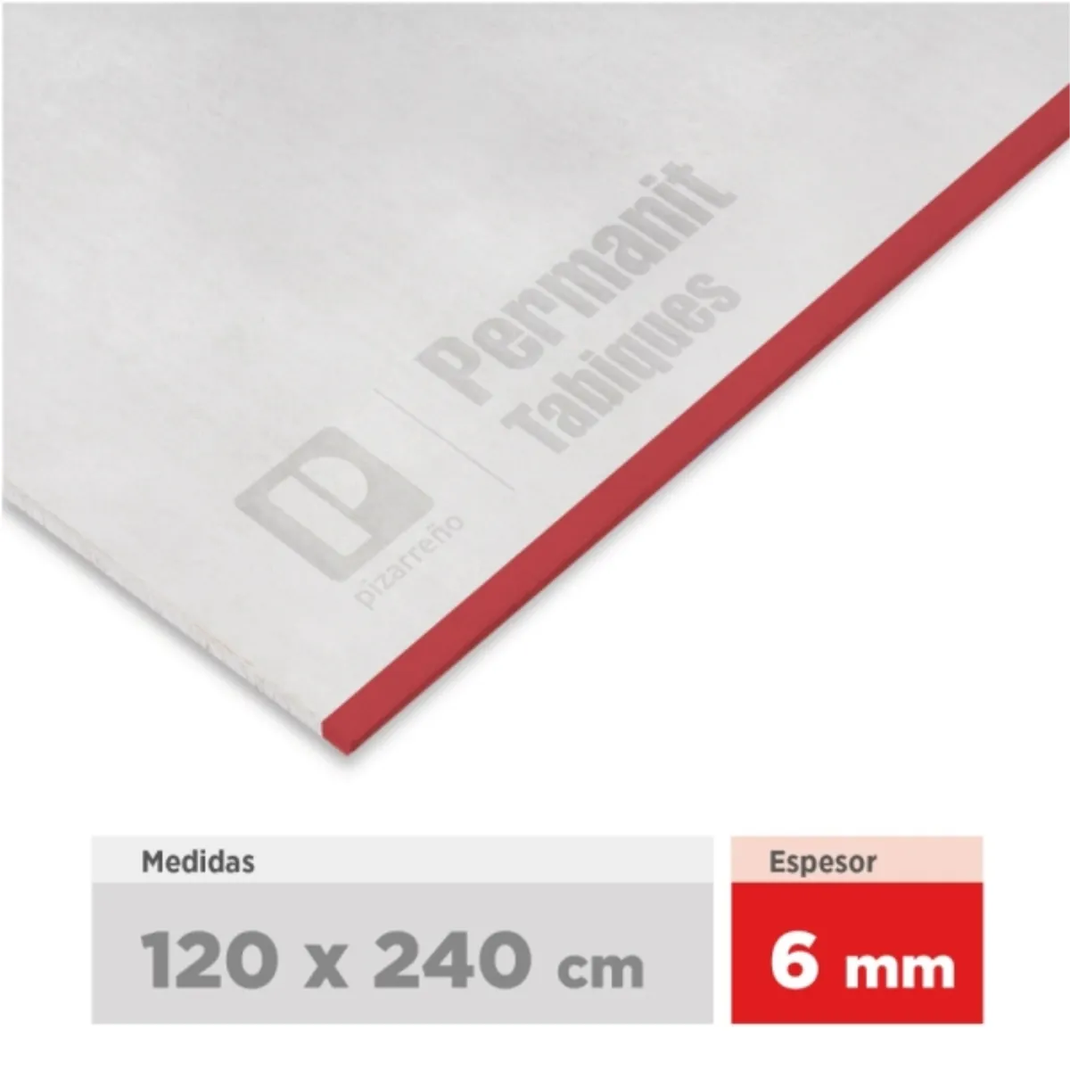 PIZARRENO - Plancha lisa permanit 1200x2400x6 mm
