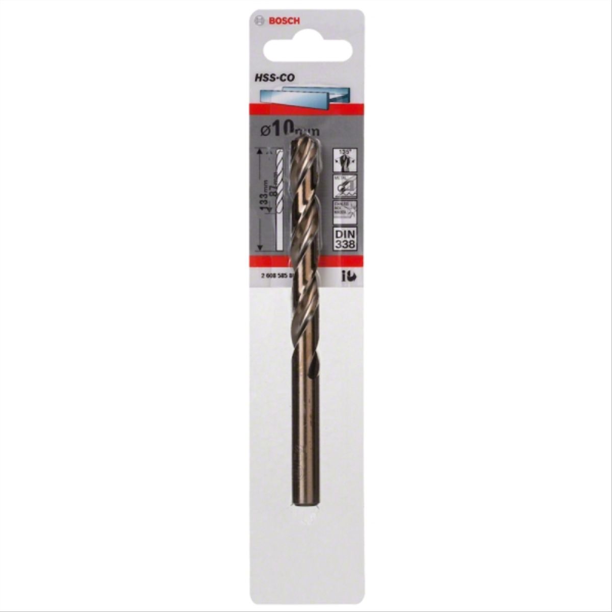 BOSCH - Broca metal cobalto 10mm