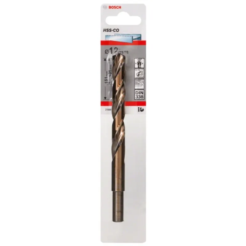 BOSCH - Broca metal cobalto 12mm