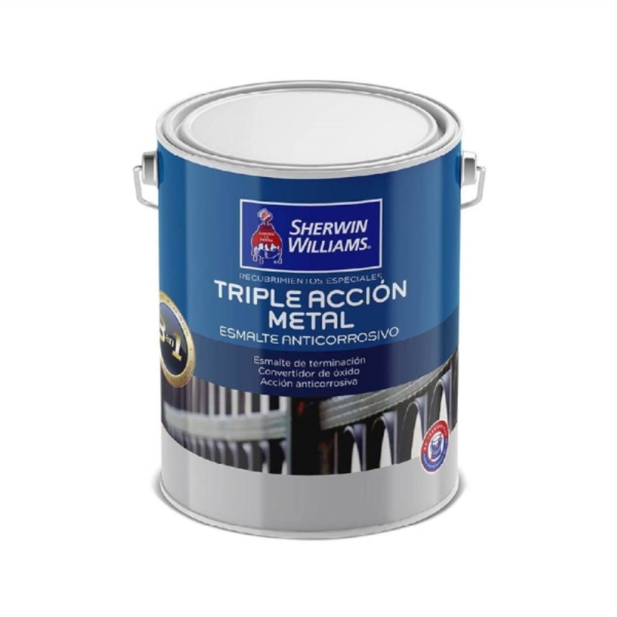 SHERWIN WILLIAMS - Esmalte anticorrosivo Triple acción blanco crudo 1 gal
