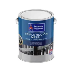 SHERWIN WILLIAMS - Esmalte anticorrosivo Triple acción blanco crudo 1 gal
