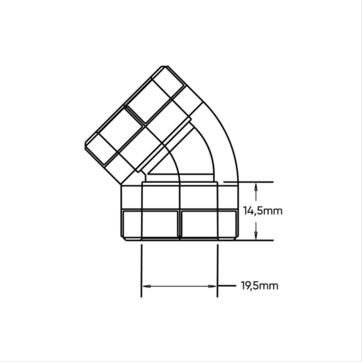VINILIT - Codo PPR fusion 45º 20mm