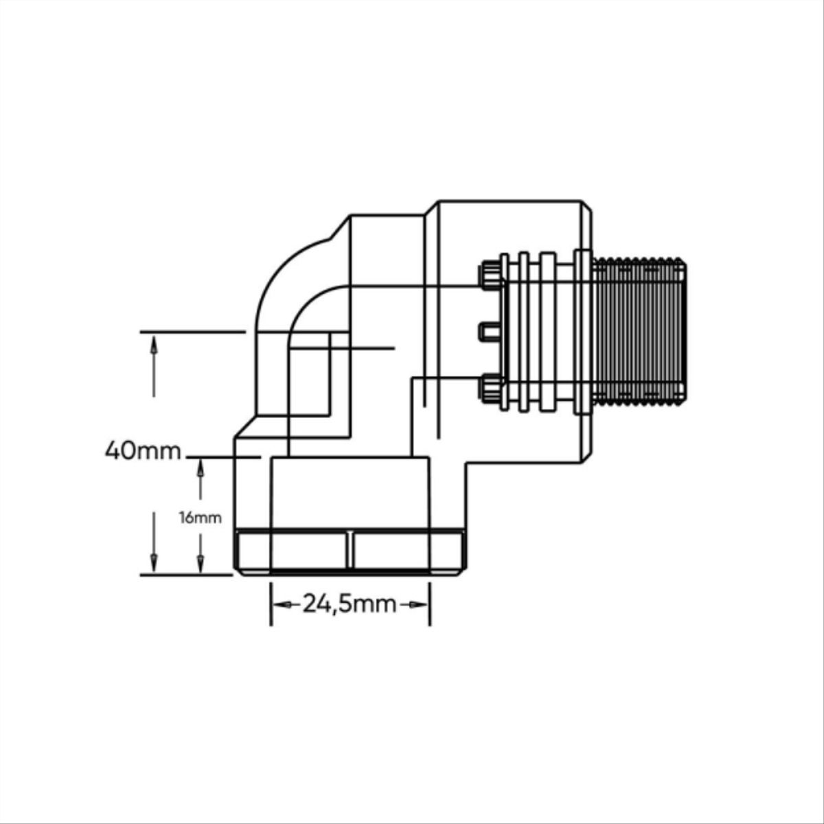 VINILIT - Codo transicion PPR fusion 90º HE 25x1/2"