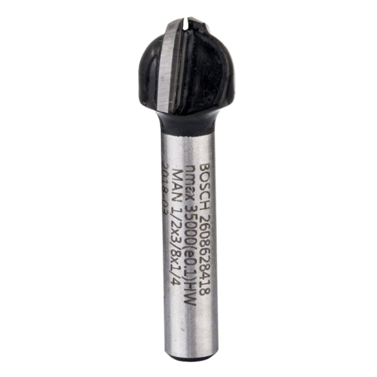 BOSCH - Fresa madera 1/4" media caña 2 filos corte 1/2"
