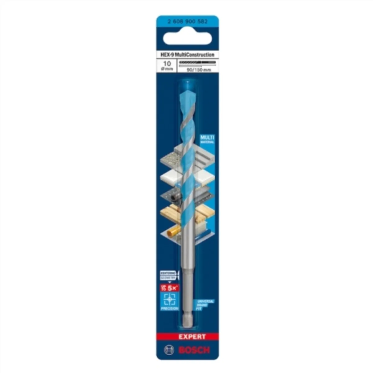 BOSCH - Broca  EXPERT HEX-9 Multiconstruction 10x90x150mm