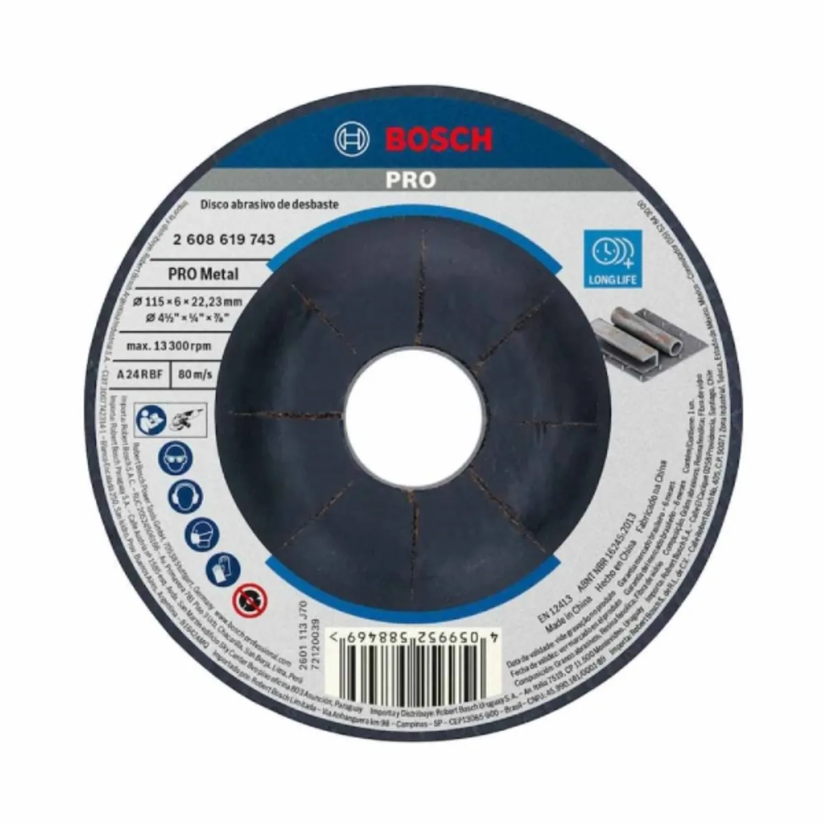 BOSCH - Discos de Desbaste Standard for Metal 115x6mm